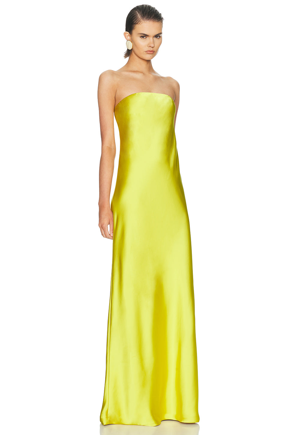 Bias Strapless Gown