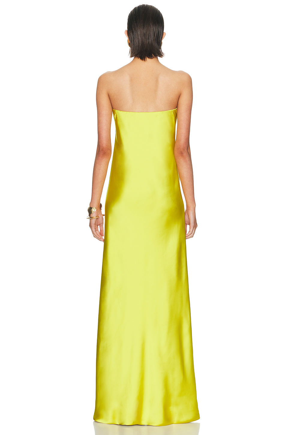 Bias Strapless Gown