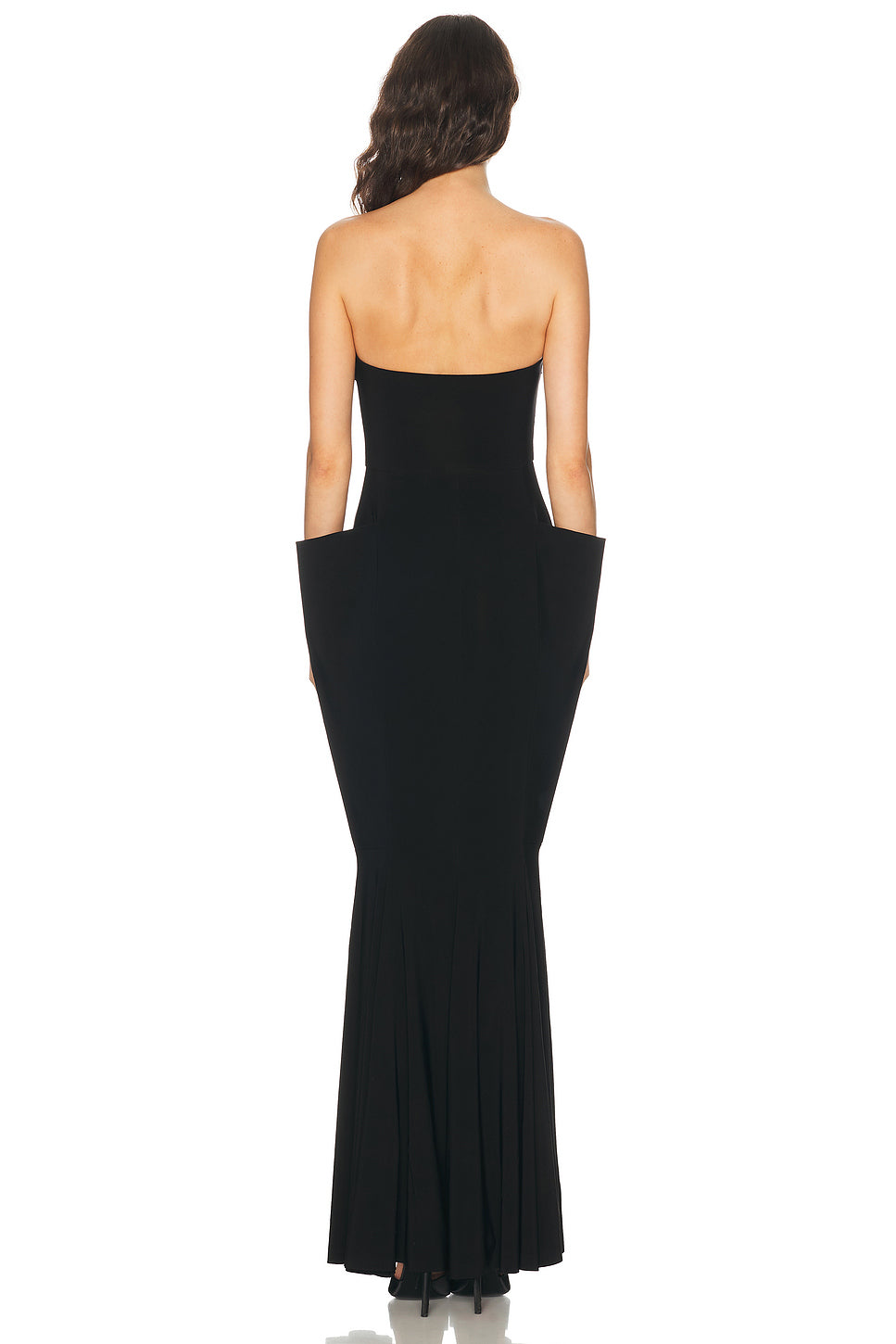 Strapless Wing Fishtail Gown