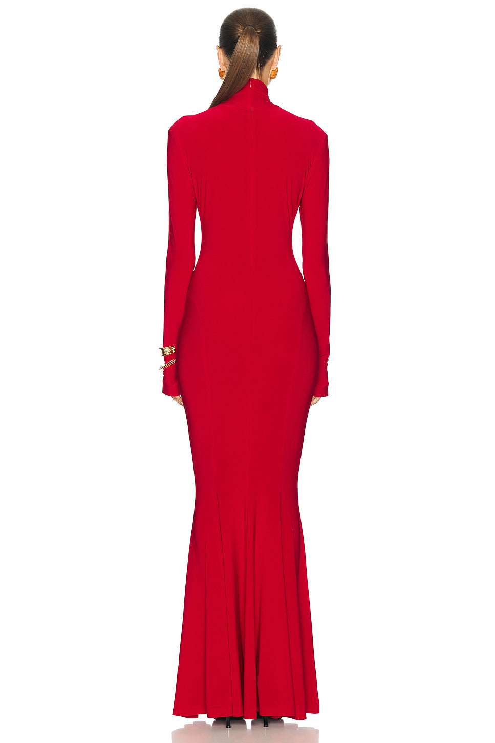Long Sleeve Turtle Fishtail Gown