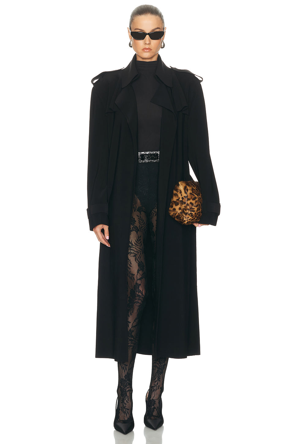 Oversized Double Breasted Trench Coat