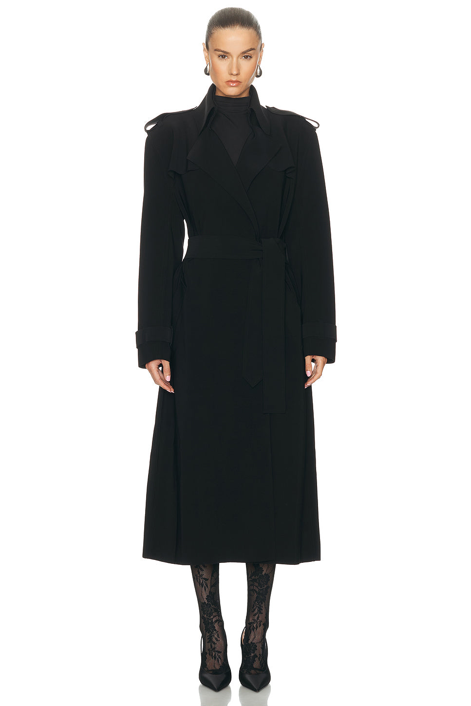 Oversized Double Breasted Trench Coat