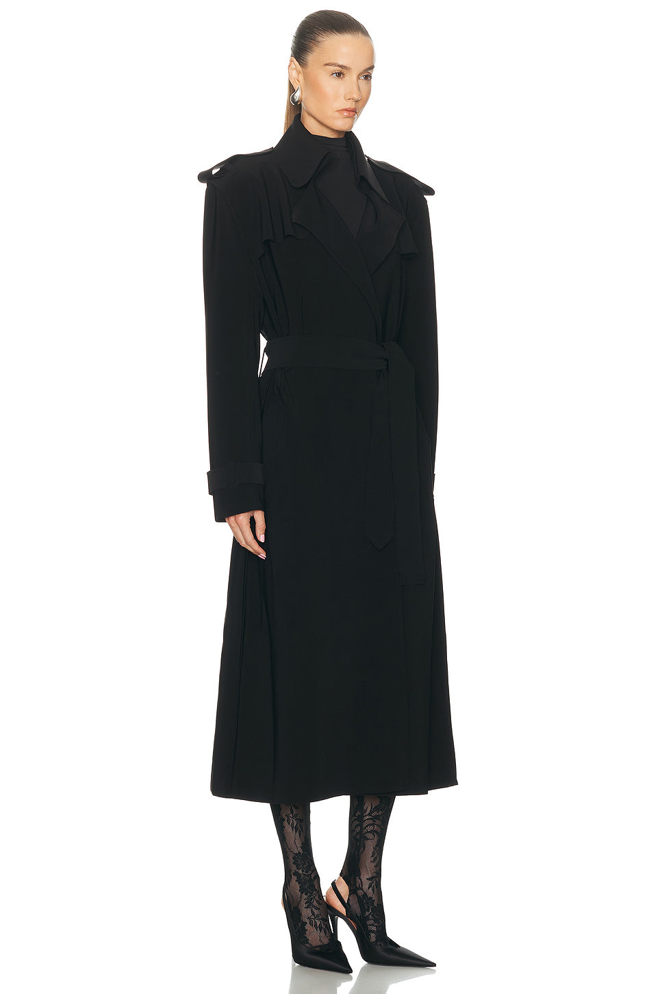 Oversized Double Breasted Trench Coat