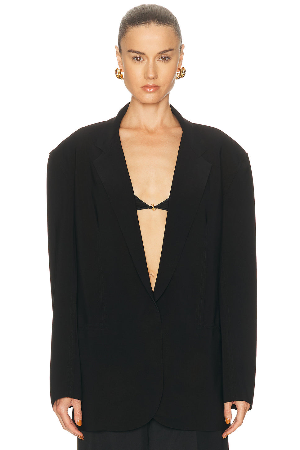Oversized Single Breasted Jacket