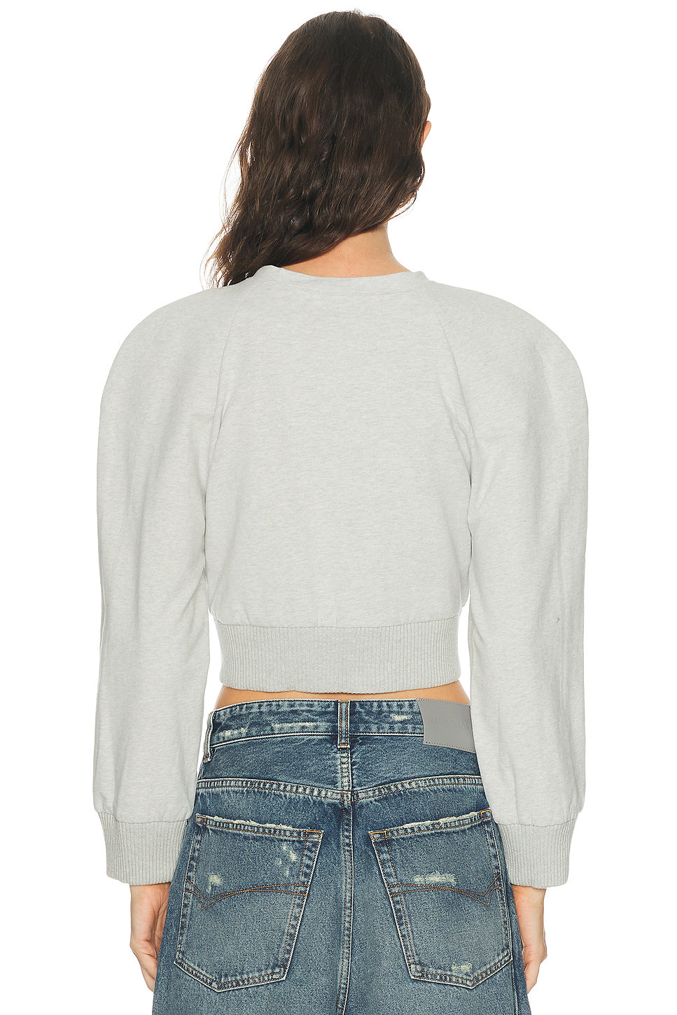 Oversized Crew Neck Bomber 1980s Jacket