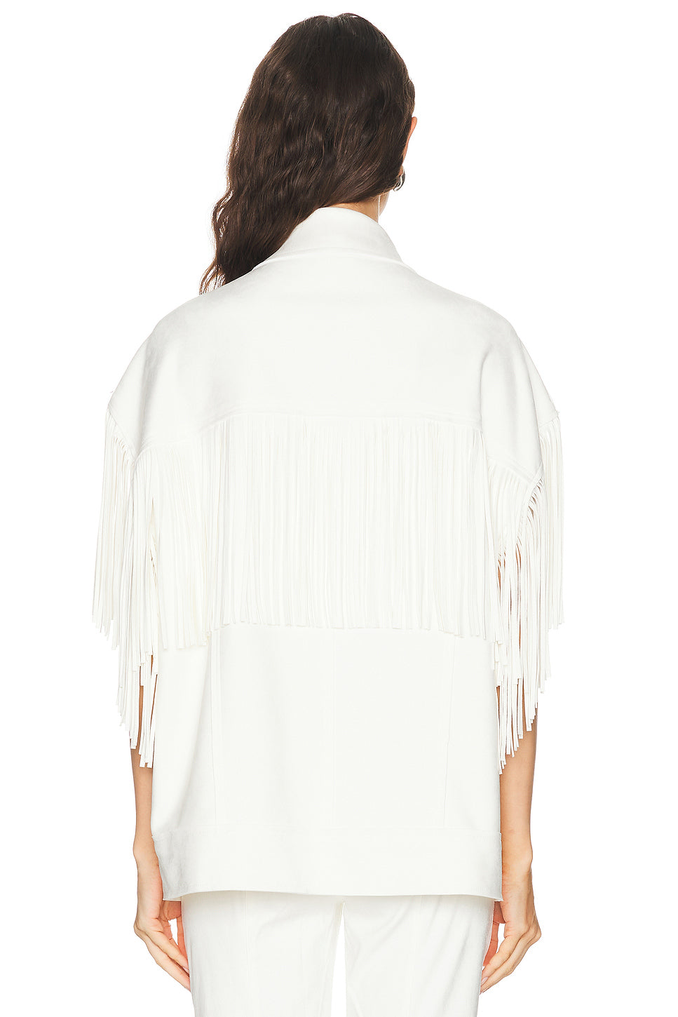 Sleeveless Oversized Fringe Jacket