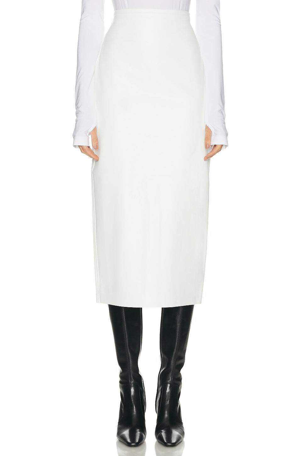 Straight Midcalf Skirt