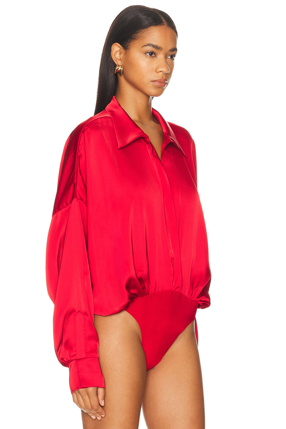 Super Oversized Boyfriend Shirt Bodysuit