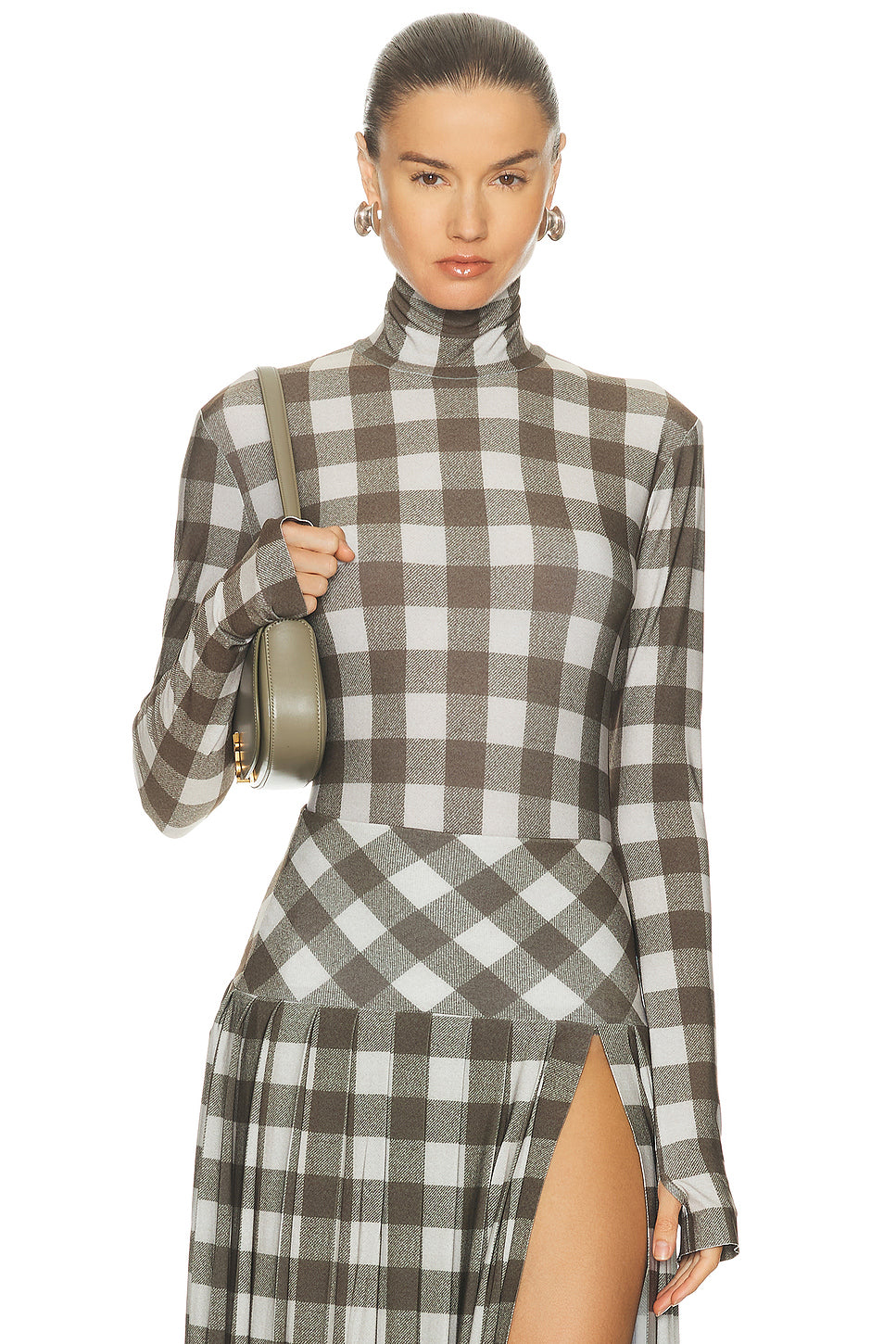 Slim Fit Long Sleeve Turtleneck Top