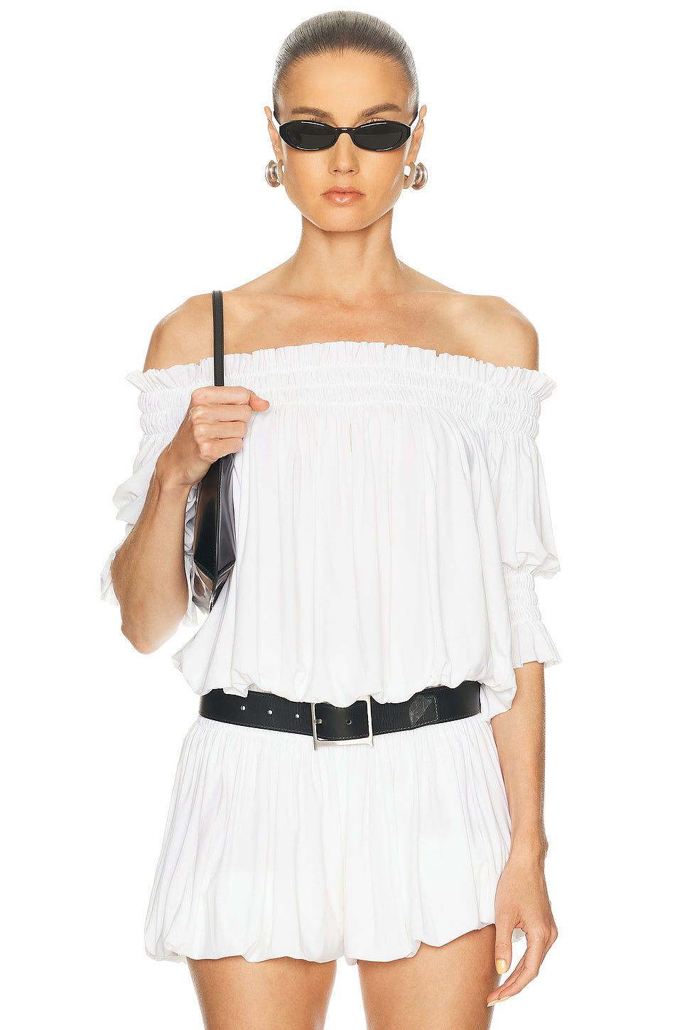 Short Sleeve Peasant Bodysuit