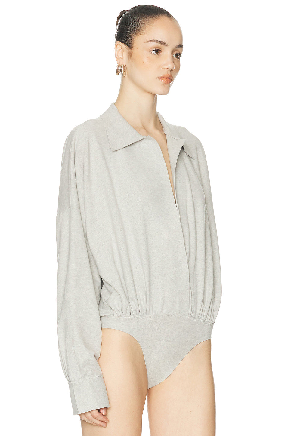 Super Oversized Boyfriend Shirt Bodysuit