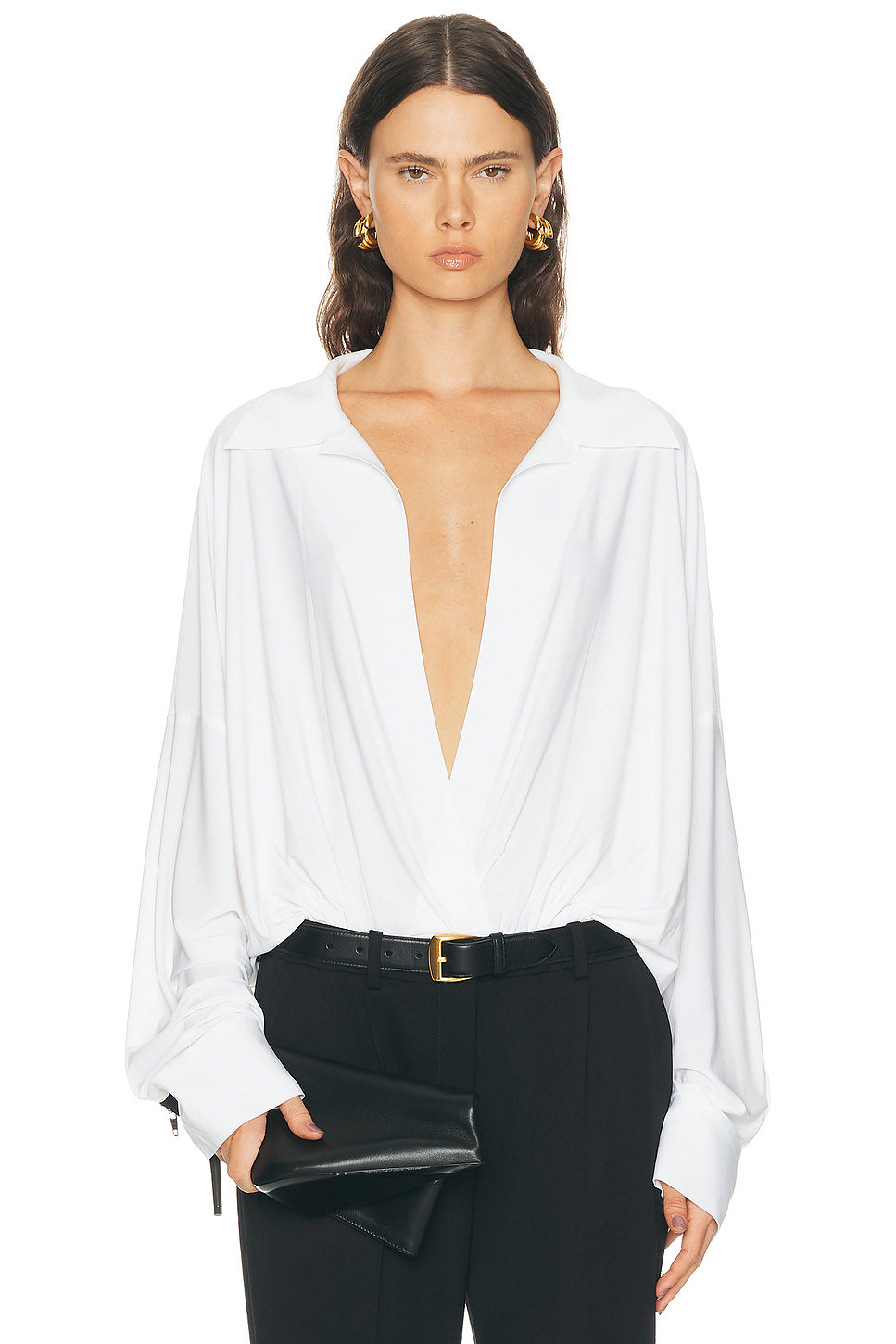 Super Oversized Boyfriend Shirt Bodysuit