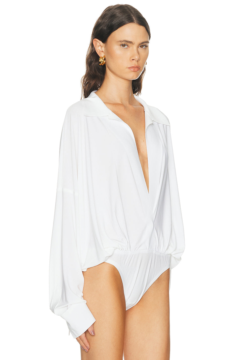 Super Oversized Boyfriend Shirt Bodysuit