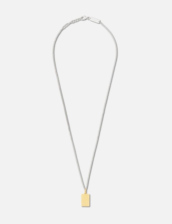 Numeric diamond pendant necklace