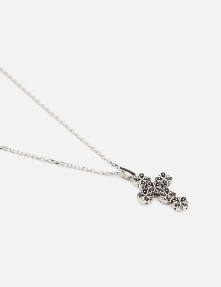 Maltese-cross Quadruplets Cross Pendant Necklace