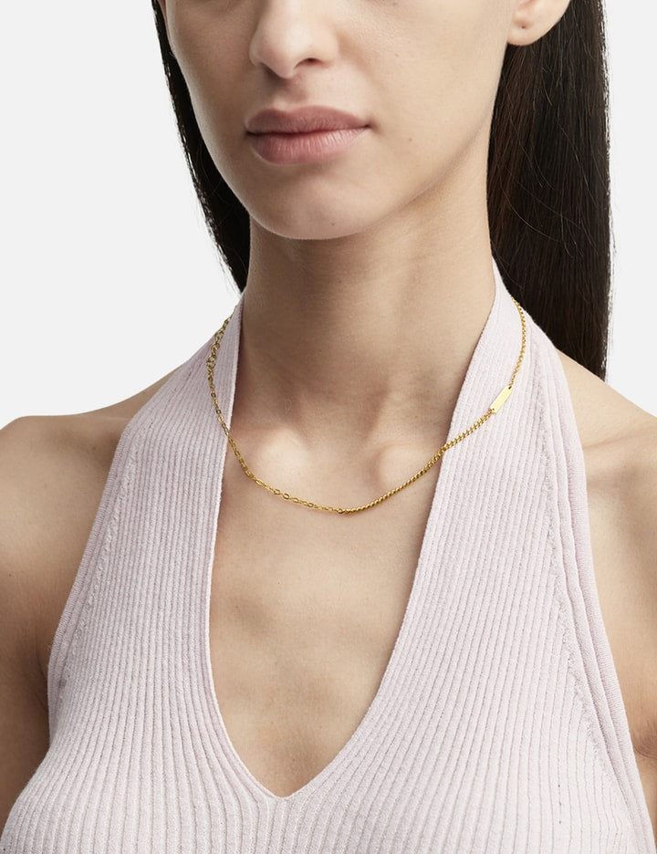 Gold Plated Silver Mix Chains Necklace