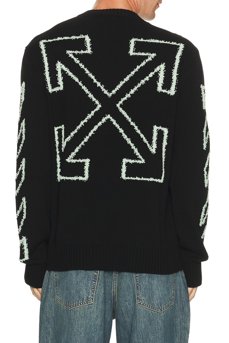Fuzzy Knit Crew Neck Sweater
