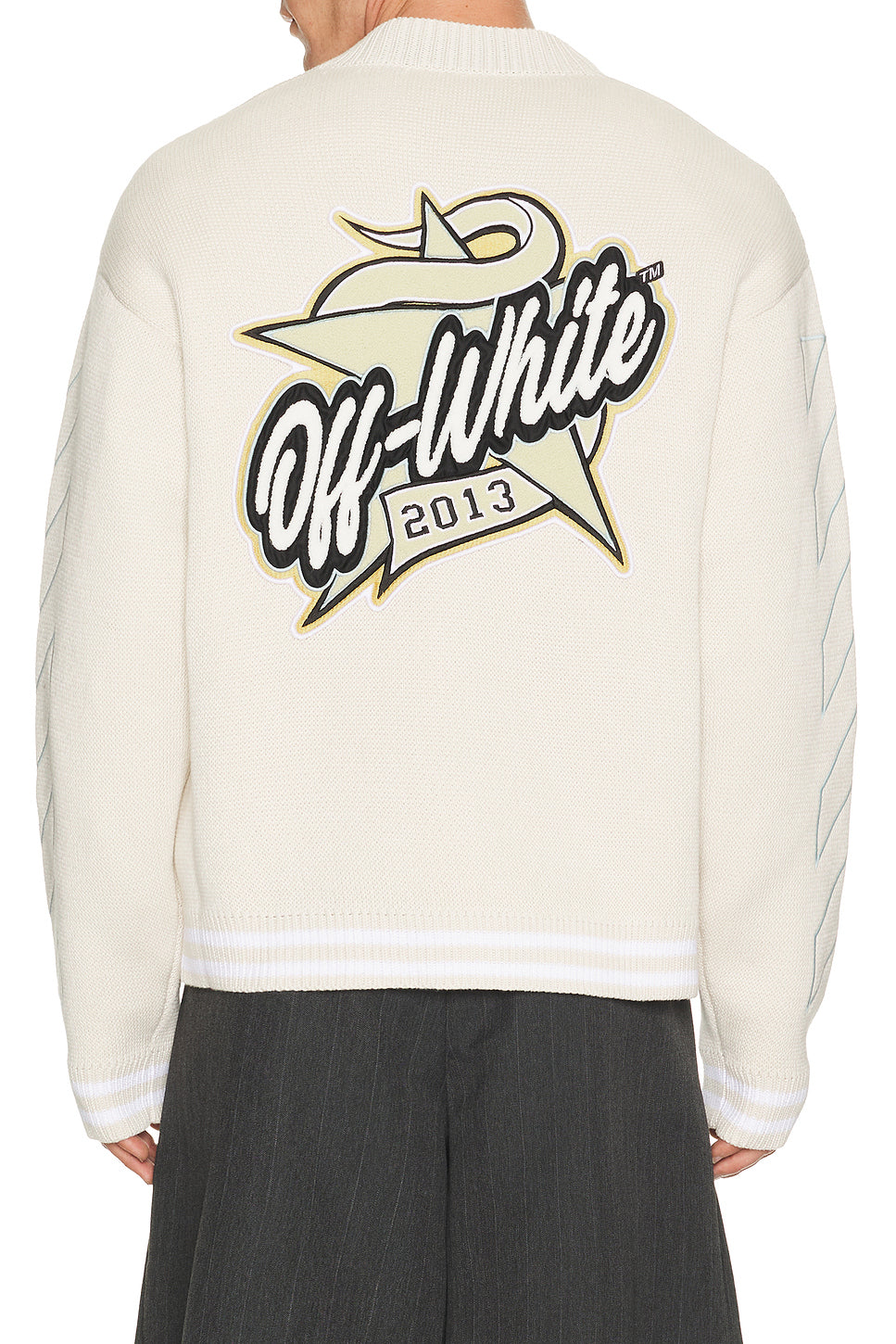 Star Logo Varsity Knit Cardigan