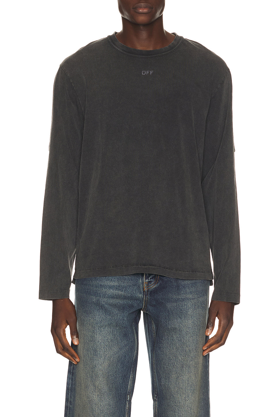 Swimming Face Overlap Long Sleeve Tee