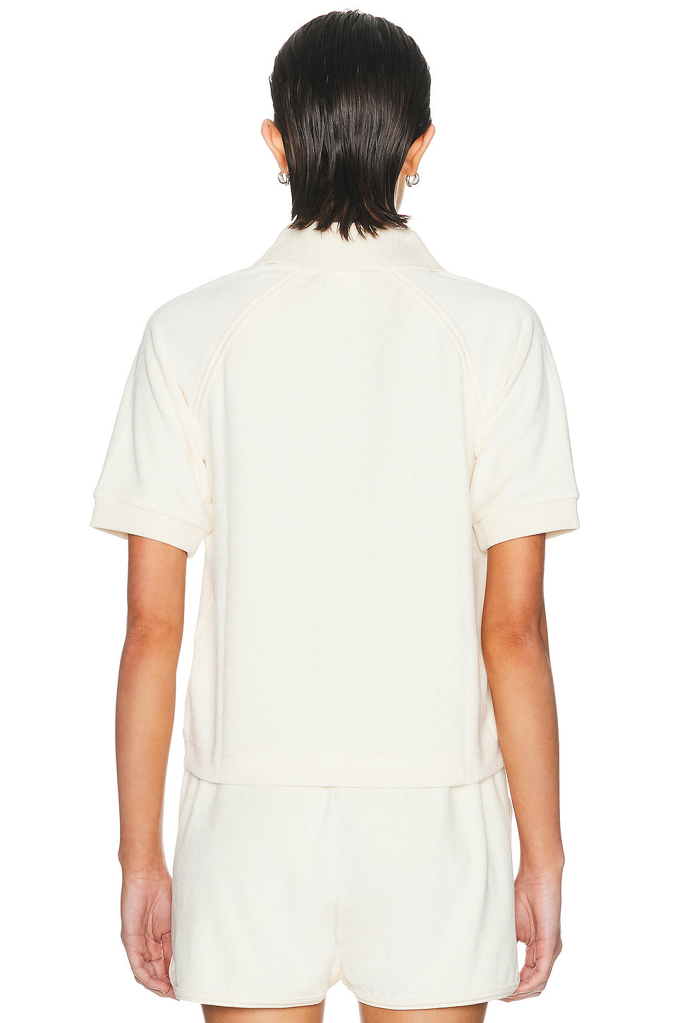 Courtside Terry Polo Top