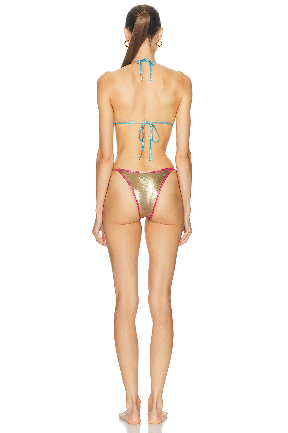 Metallic Triangle Bikini Set