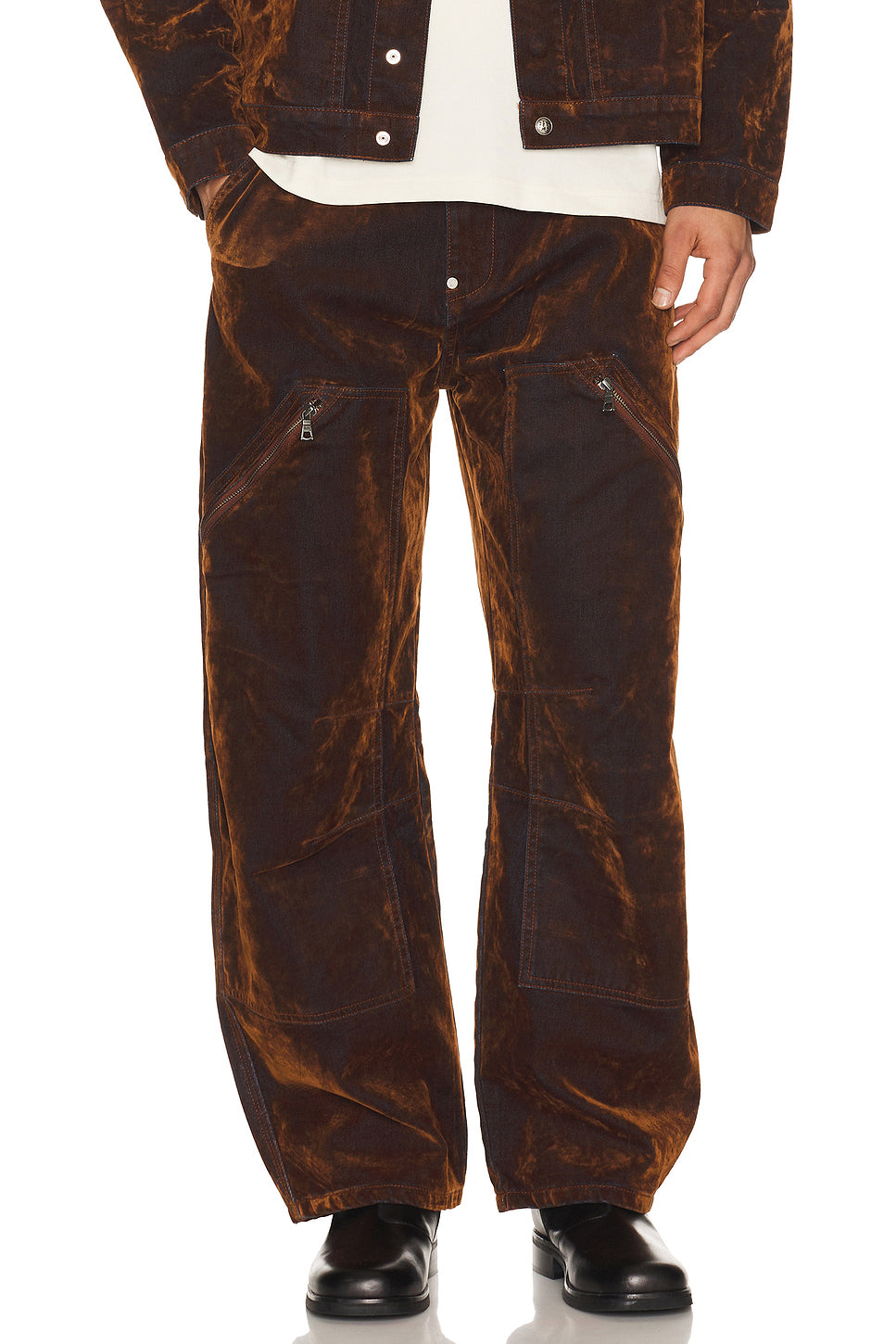 Palm Tree Flock Denim Carpenter