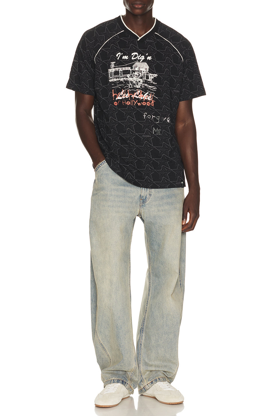 Starry Palm Allover Tee