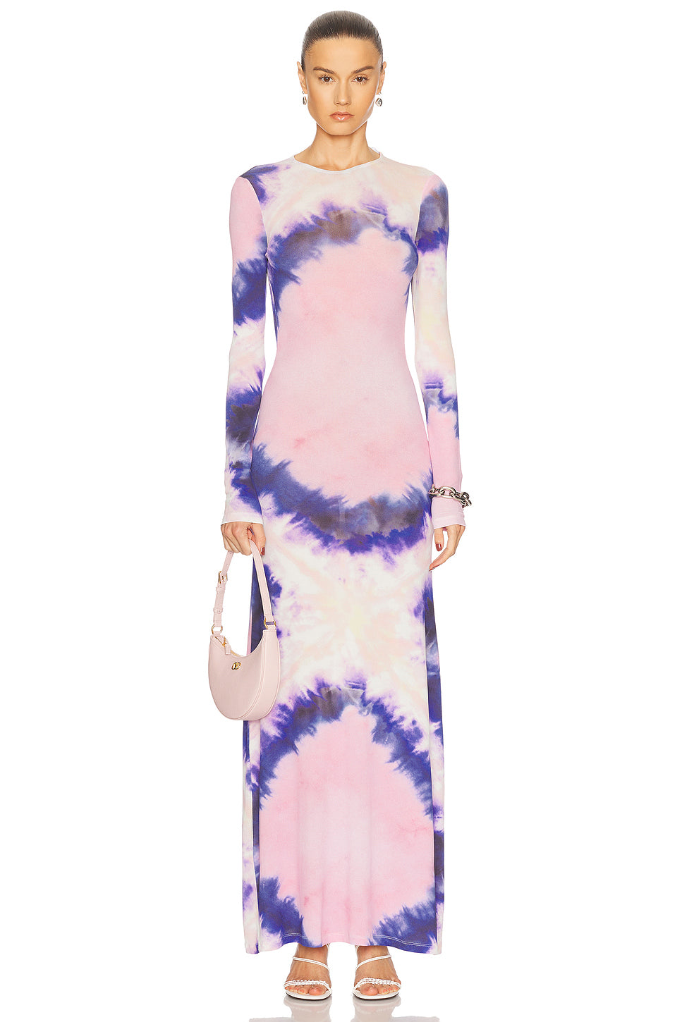 Long Sleeve Open Back Maxi Dress