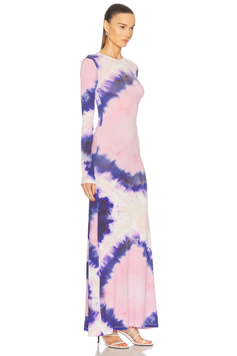 Long Sleeve Open Back Maxi Dress