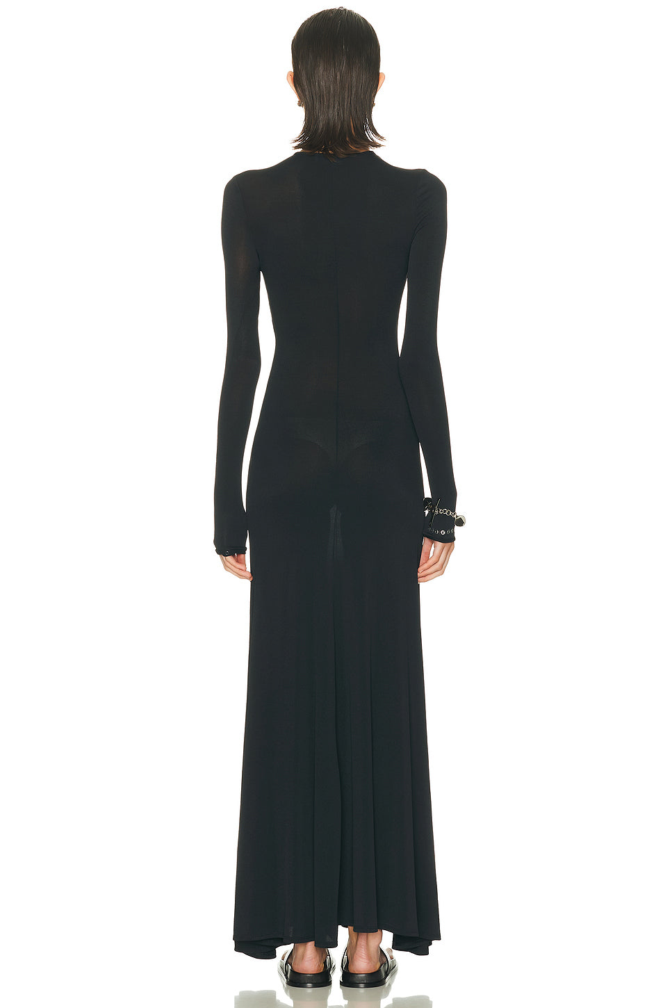 Flower Cut Out Long Dress