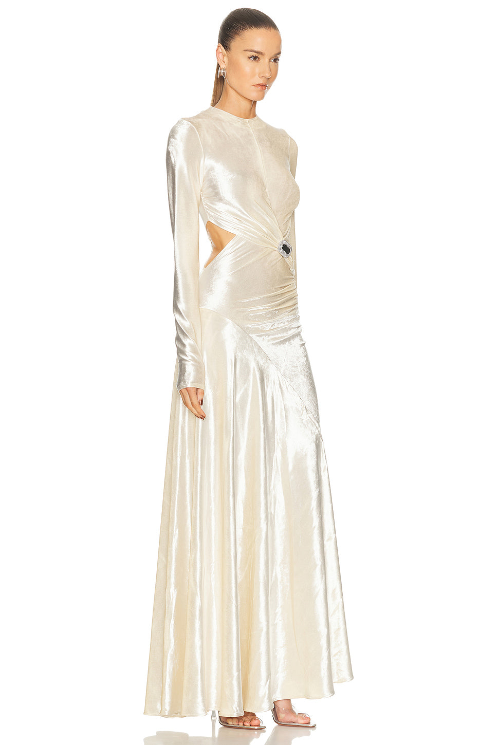Velvet Long Sleeve Gown