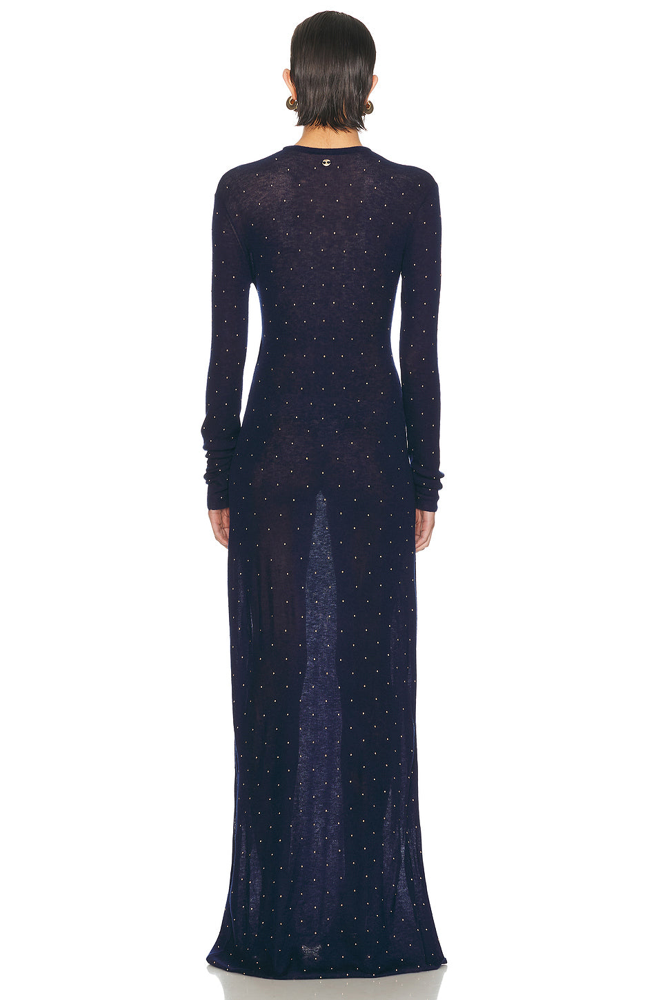 Studded Long Sleeve Maxi Dress