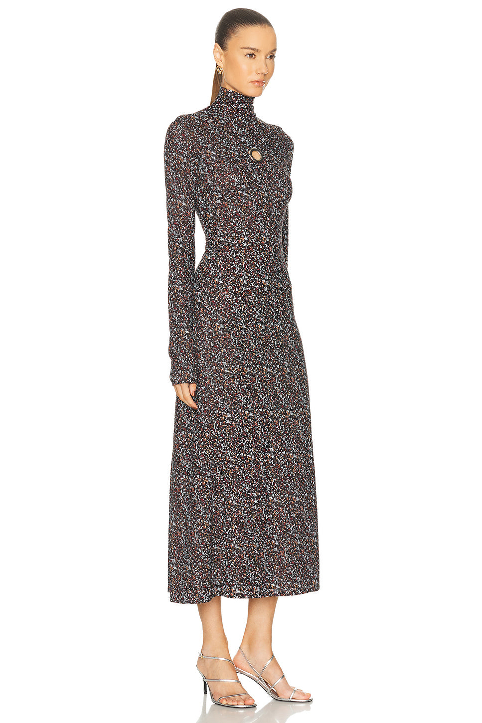 Soft Volume Turtleneck Maxi Dress