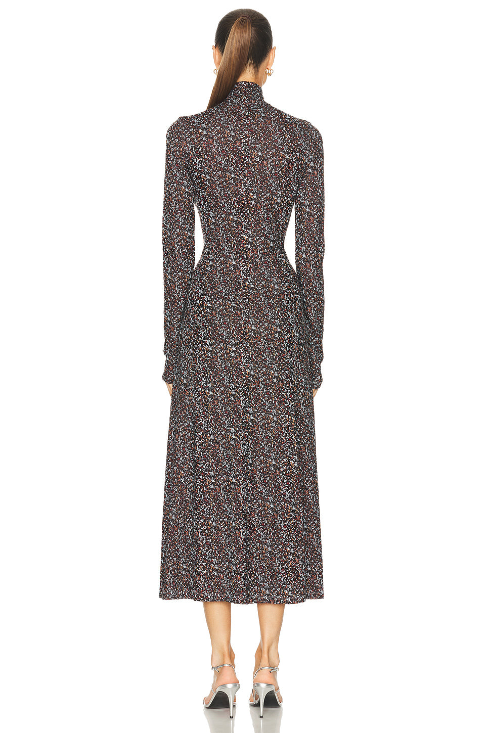 Soft Volume Turtleneck Maxi Dress