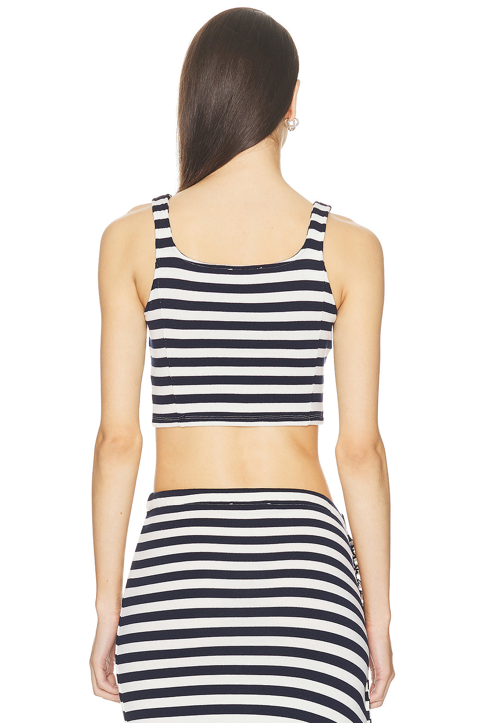 Striped Cropped Tank Top