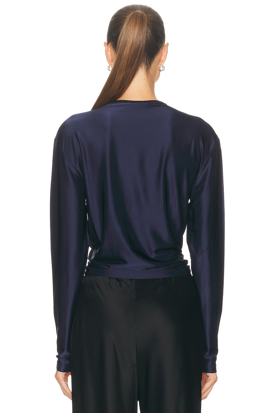 Draped Long Sleeve Top