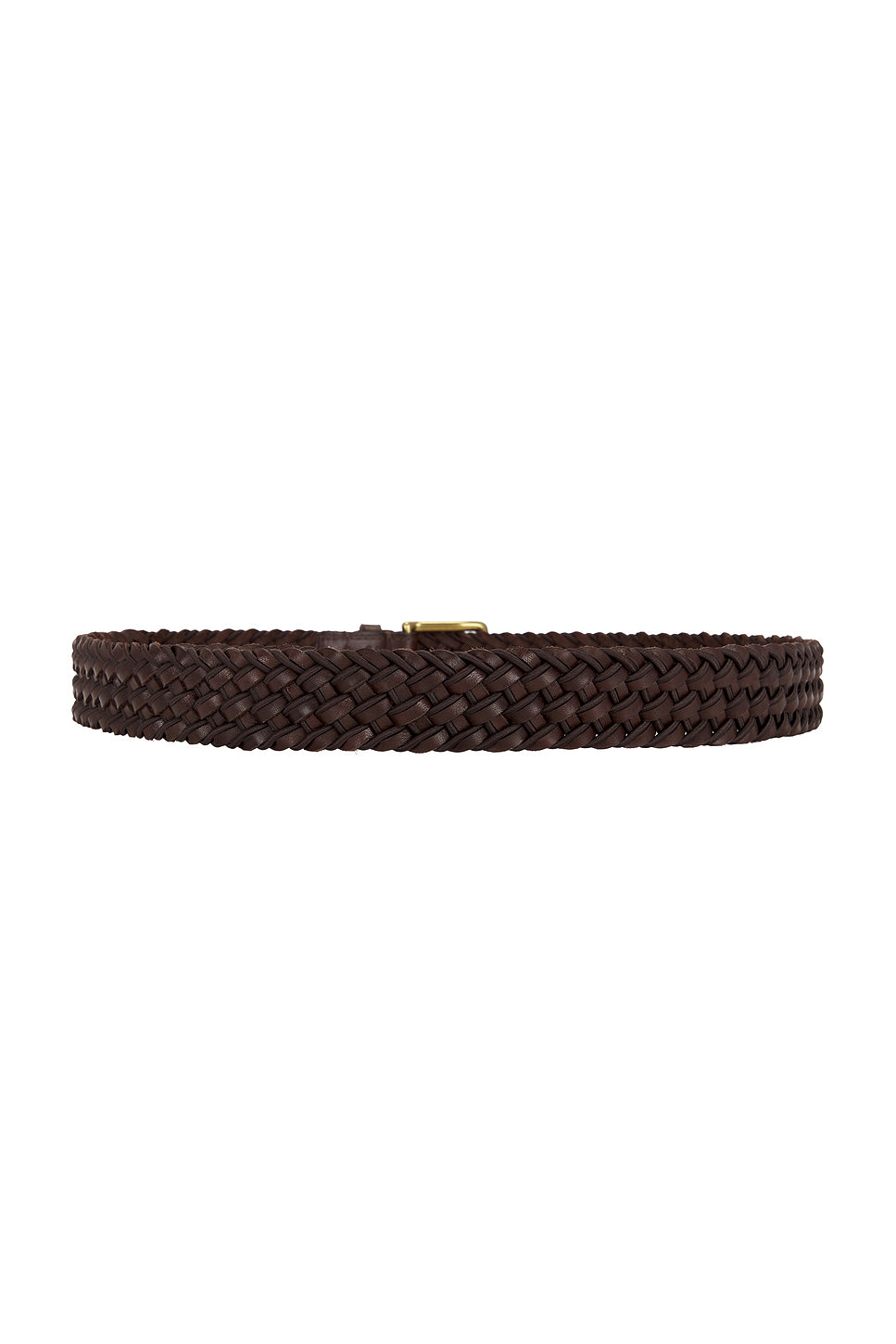 Leather Webbing Braided Stretch Belt
