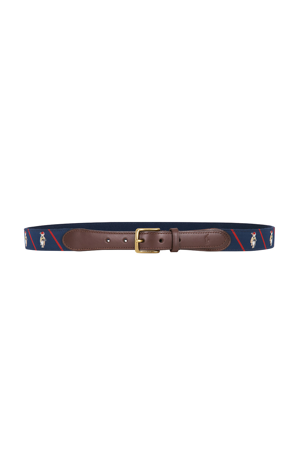 Ribbon & Leather Seasonal Bear Belt