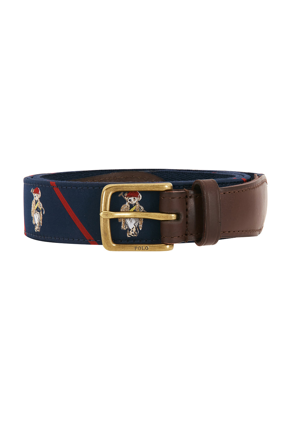 Ribbon & Leather Seasonal Bear Belt