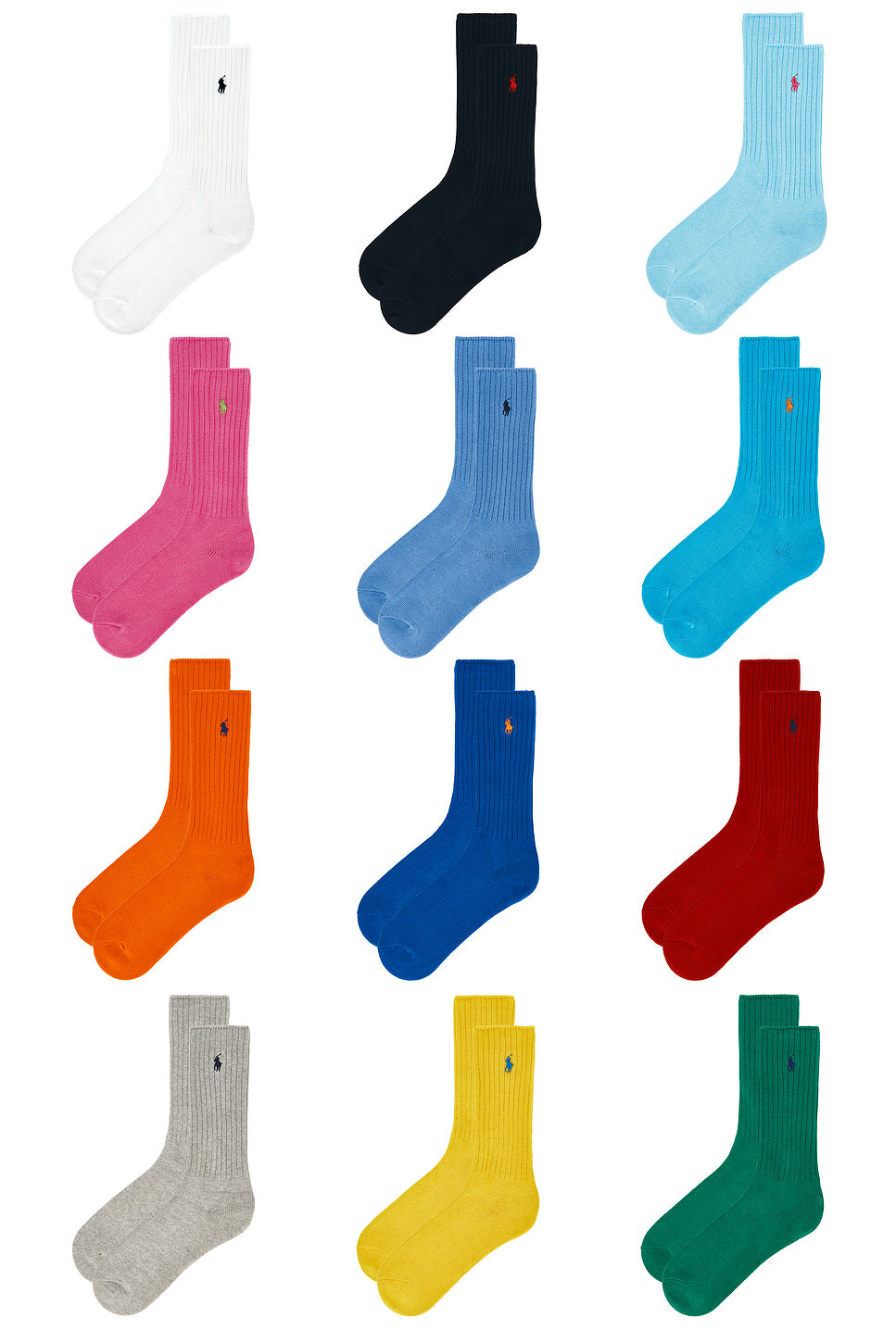 Cotton Rib Crew Socks 12-Pack Giftbox
