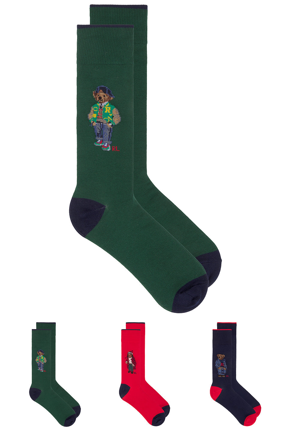 Multi Bear Socks Gift Box