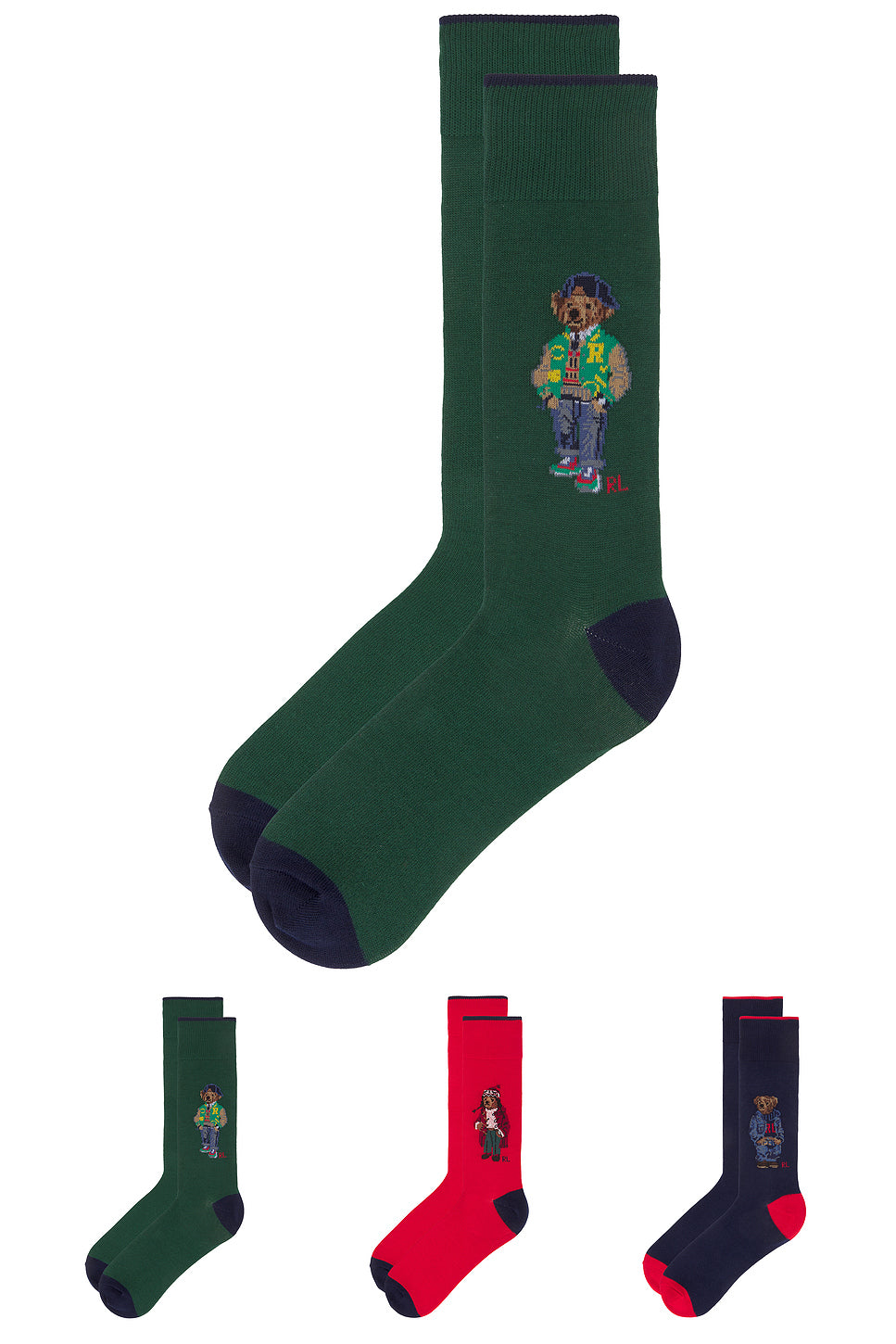 Multi Bear Socks Gift Box