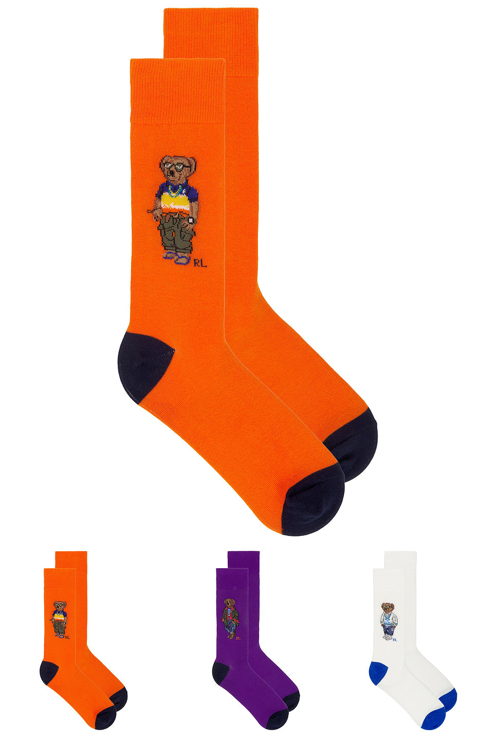 Seasonal Bear Socks 3-Pack Gift Box