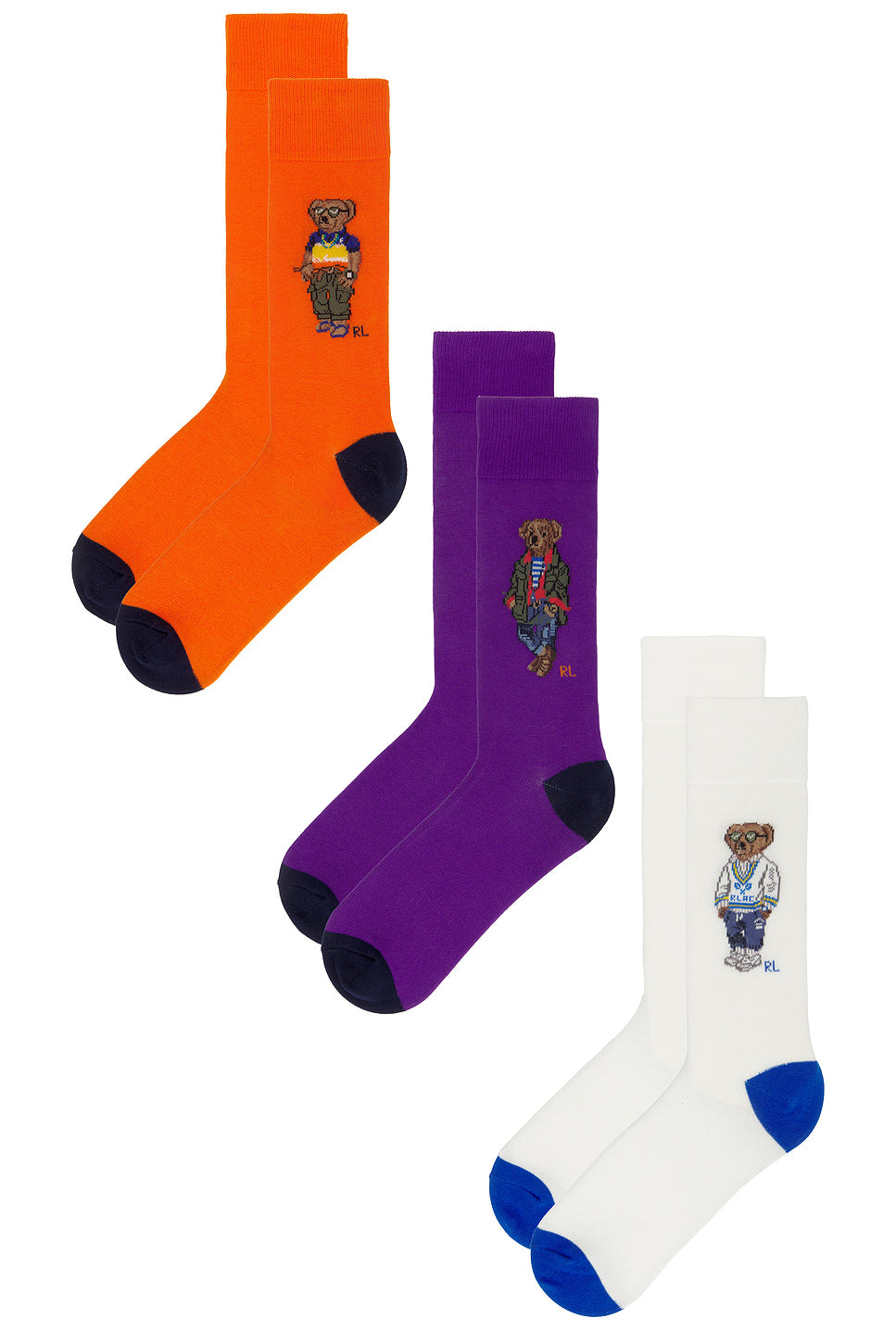 Seasonal Bear Socks 3-Pack Gift Box