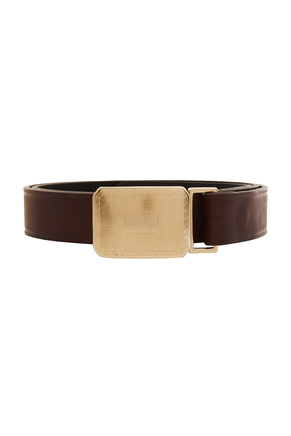 Engine Turn Leather Belt