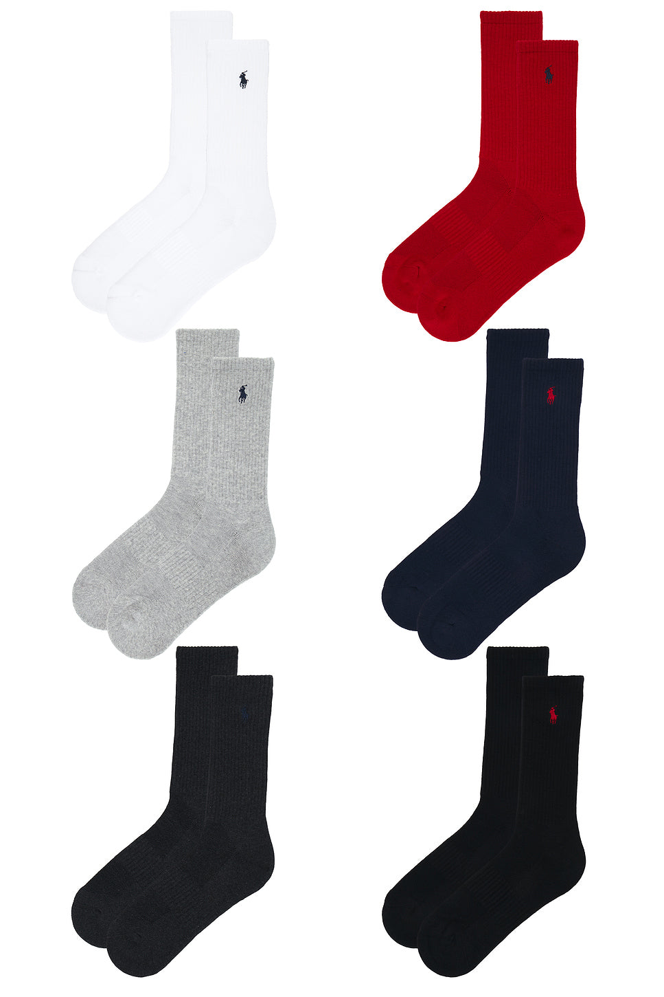 Performance Solid Socks 6-Pack