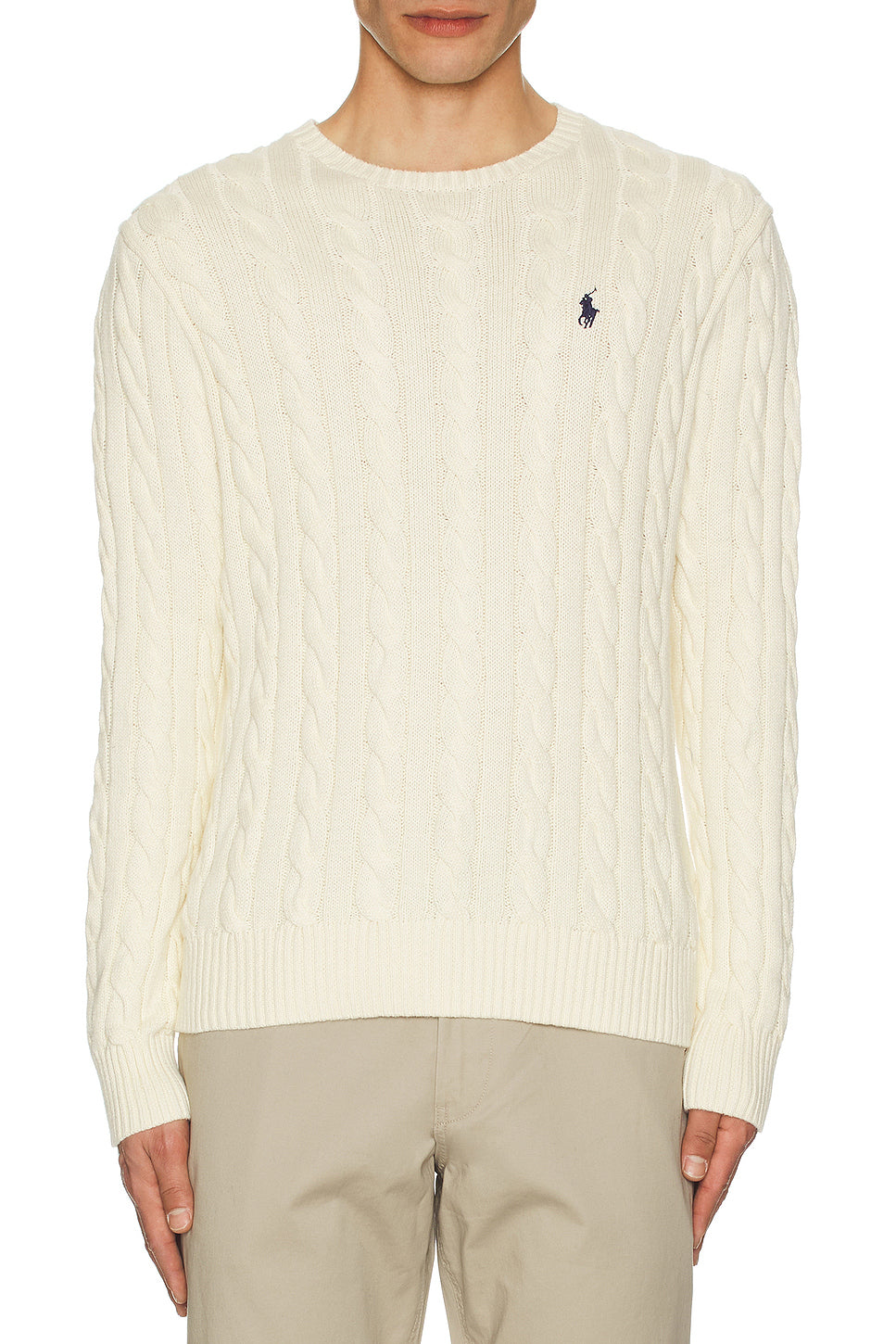 Cable Knit Crewneck Sweater