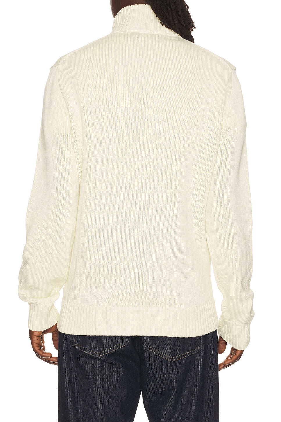 Cotton Quarter-Zip Sweater