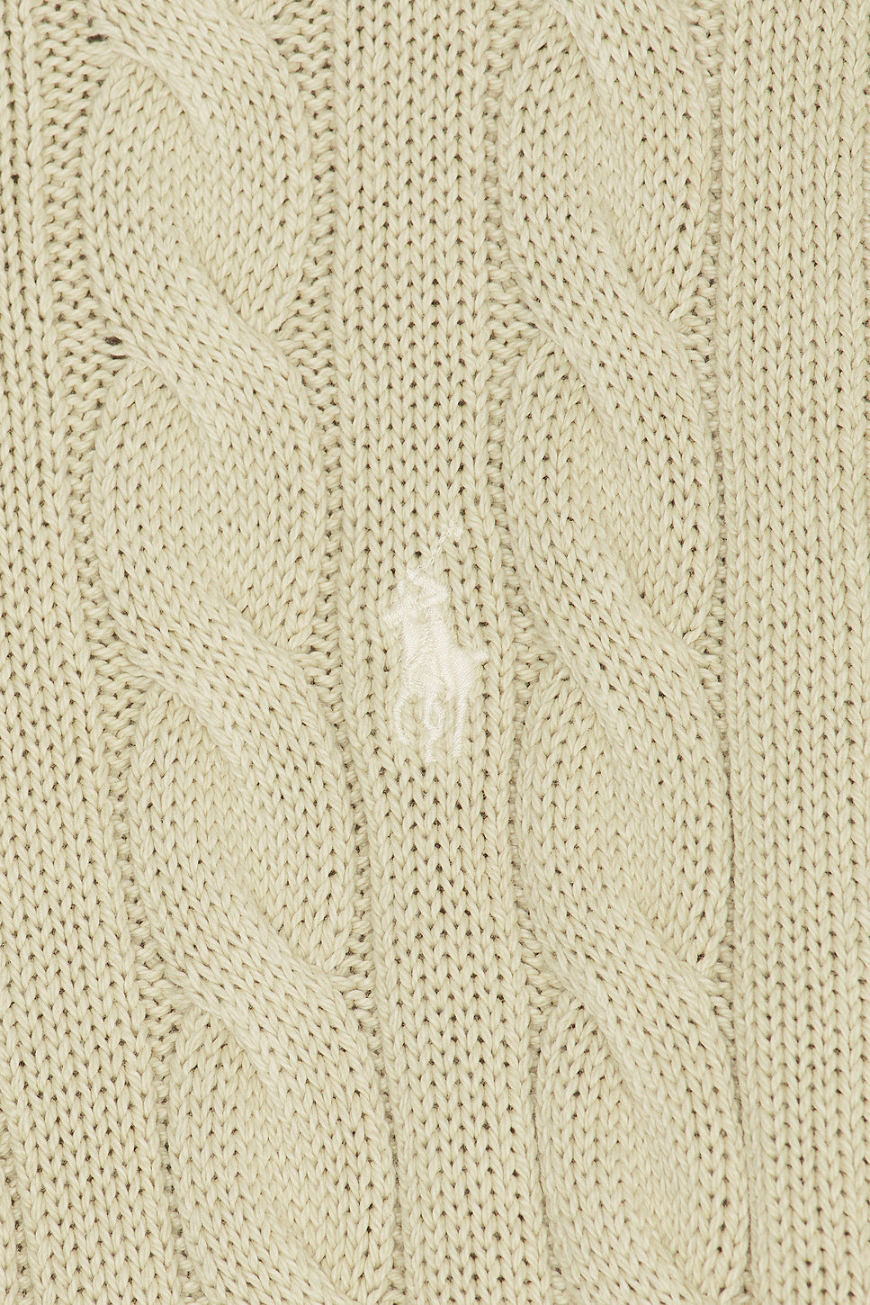 Garment Dyed Cable Knit Crewneck Sweater