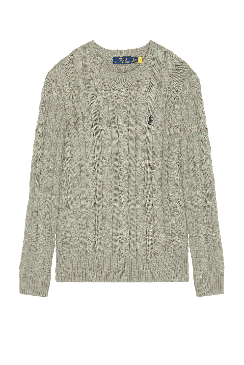 Cotton Cable Knit Crewneck Sweater